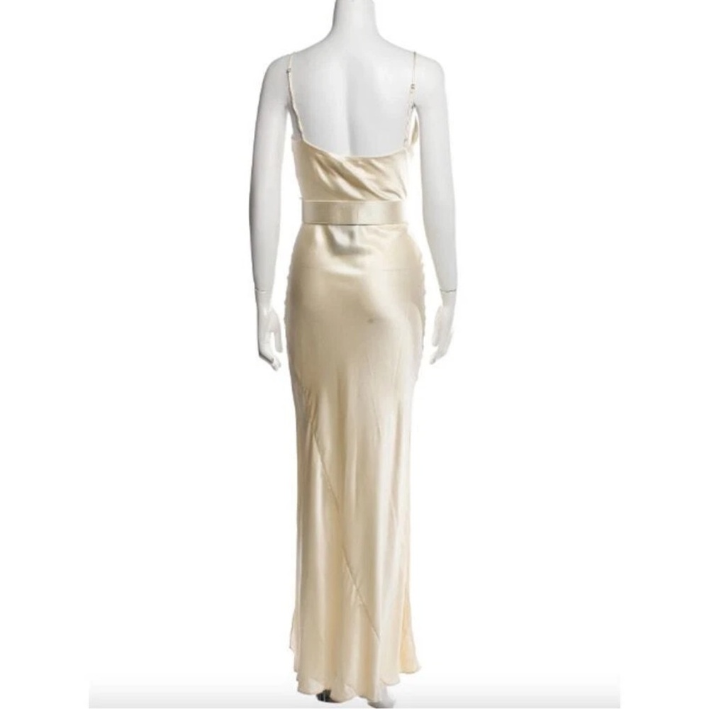 Nicholas Lucinda  Cream Satin Dress - Picture 3 of 8